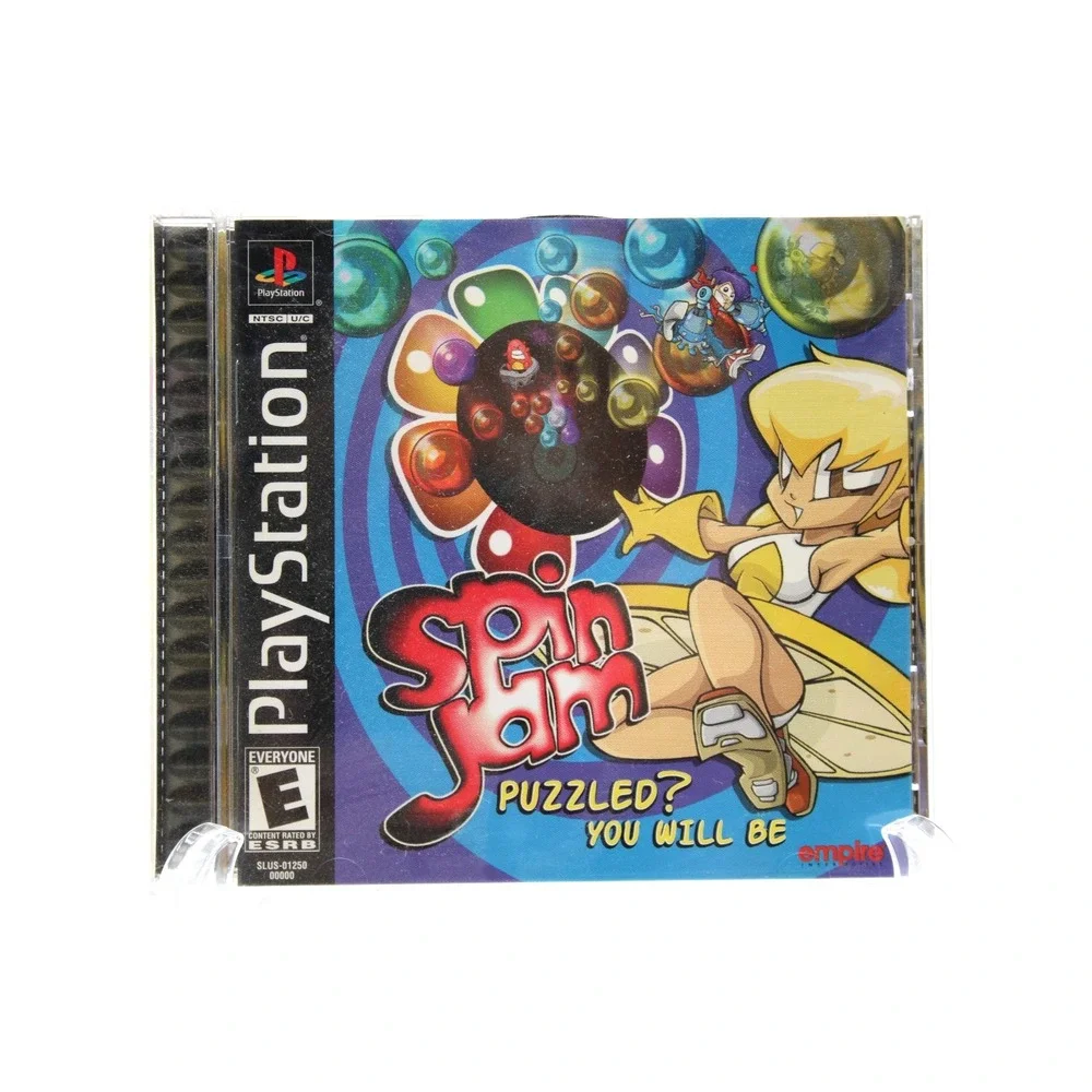 PS1 Spin Jam Puzzled? You Will Be (Sony PlayStation 1,  2000) CIB w/ Manual +Reg